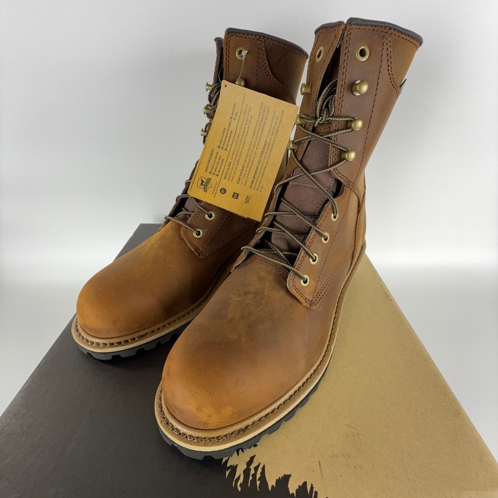 Irish Setter Mesabi Logger 8" Waterproof Work Boots Mens 11EE Leather 83834 NIB